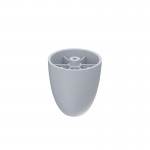 PLASTIC SOFA LEG D.70 / H.80 / MAT GRAY